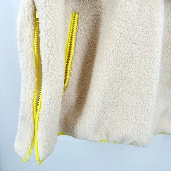 MOTHER Sher-Puff Zip Fleece Sherpa Pullover NEW - Picture 12 of 14